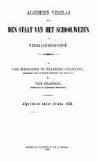 Algemeen verslag van den staat van het schoolwezen in Nederlandsch-Indië 1858,  [tijdschrift] Algemeen verslag van den staat van het schoolwezen in Nederlandsch-Indië