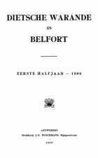 Dietsche Warande en Belfort. Jaargang 1906,  [tijdschrift] Dietsche Warande en Belfort