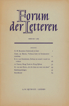 Forum der Letteren. Jaargang 1961,  [tijdschrift] Forum der Letteren