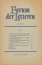 Forum der Letteren. Jaargang 1962,  [tijdschrift] Forum der Letteren