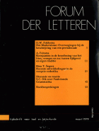 Forum der Letteren. Jaargang 1979,  [tijdschrift] Forum der Letteren