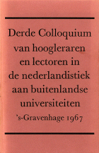 Colloquium Neerlandicum 3 (1967),  [tijdschrift] Handelingen Colloquium Neerlandicum