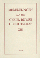 Mededelingen van het Cyriel Buysse Genootschap 13,  [tijdschrift] Mededelingen van het Cyriel Buysse Genootschap