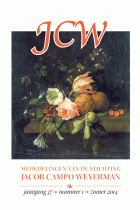 Mededelingen van de Stichting Jacob Campo Weyerman. Jaargang 37,  [tijdschrift] Mededelingen van de Stichting Jacob Campo Weyerman