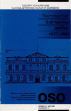 OSO. Tijdschrift voor Surinaamse taalkunde, letterkunde en geschiedenis. Jaargang 18,  [tijdschrift] OSO
