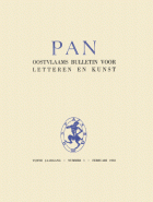 Pan. Oostvlaams Bulletin voor Letteren en Kunst. Jaargang 5,  [tijdschrift] Pan