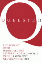 Queeste. Tijdschrift over middeleeuwse letterkunde in de Nederlanden. Jaargang 2004,  [tijdschrift] Queeste