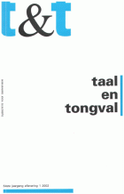 Taal en Tongval. Jaargang 54,  [tijdschrift] Taal en Tongval