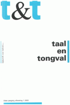 Taal en Tongval. Jaargang 55,  [tijdschrift] Taal en Tongval