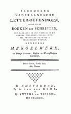 Vaderlandsche letteroefeningen. Jaargang 1781,  [tijdschrift] Vaderlandsche Letteroefeningen