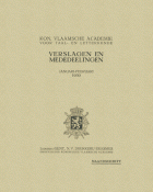 Verslagen en mededelingen van de Koninklijke Vlaamse Academie voor Taal- en Letterkunde 1930,  [tijdschrift] Verslagen en mededelingen van de Koninklijke Vlaamse Academie voor Taal- en Letterkunde