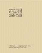 Verslagen en mededelingen van de Koninklijke Vlaamse Academie voor Taal- en Letterkunde 1946,  [tijdschrift] Verslagen en mededelingen van de Koninklijke Vlaamse Academie voor Taal- en Letterkunde