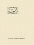Verslagen en mededelingen van de Koninklijke Vlaamse Academie voor Taal- en Letterkunde 1951,  [tijdschrift] Verslagen en mededelingen van de Koninklijke Vlaamse Academie voor Taal- en Letterkunde