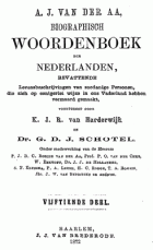 Biographisch woordenboek der Nederlanden. Deel 15, A.J. van der Aa
