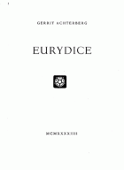 Eurydice, Gerrit Achterberg