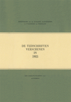 Bibliografie van de literaire tijdschriften in Vlaanderen en Nederland. De tijdschriften verschenen in 1983, Hilda van Assche, Richard Baeyens