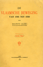 De Vlaamsche Beweging van 1905 tot 1930, Maurits Basse