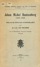 Johan Michel Dautzenberg 1808-1869, A.-E. van Beughem