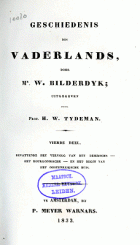 Geschiedenis des vaderlands. Deel 4, Willem Bilderdijk
