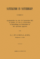 Natuurkunde en natuurbegrip., G.J.P.J. Bolland