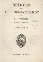 Brieven aan E.J. Potgieter, A.L.G. Bosboom-Toussaint