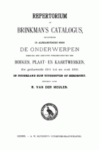 Brinkman's cumulatieve catalogus van boeken 1911-1915 (Repertorium en titelcatalogus), Carel Leonard Brinkman
