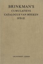 Brinkman's cumulatieve catalogus van boeken 1970 (juli-december), Carel Leonard Brinkman
