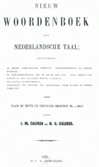Nieuw woordenboek der Nederlandsche taal, I.M. Calisch, N.S. Calisch