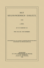 Het Kruiningensch dialect, J. Dek