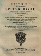 Histoire du pays nommé Spitsberghe, Hessel Gerritsz