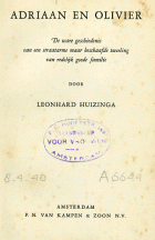Adriaan en Olivier, Leonhard Huizinga