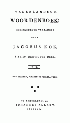 Vaderlandsch woordenboek. Deel 34, Jan Fokke, Jacobus Kok