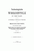 Technologische woordentolk in vier talen, Jacob Kramers Jz.