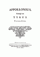 Appollonius, koningh van Tyrus, David Lingelbach