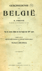 Geschiedenis van België. Deel 1, Henri Pirenne