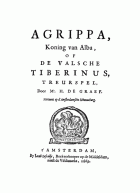 Agrippa, koning van Alba, of De valsche Tiberinus, Philippe Quinault