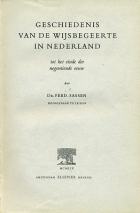 Geschiedenis van de wijsbegeerte in Nederland tot het einde der negentiende eeuw, Ferd. Sassen
