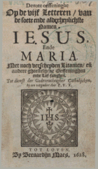 Devote oeffeninghe op de vijf lettere van de soete ende alderheylichste namen Iesus ende Maria, Augustinus van Teylingen