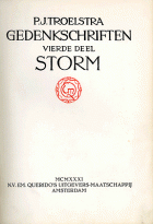 Gedenkschriften. Deel IV. Storm, Pieter Jelles Troelstra