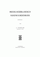 Middelnederlandsch handwoordenboek, J. Verdam