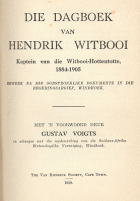 Die dagboek van Hendrik Witbooi, Hendrik Witbooi