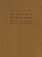 Interludiën I, Karel van de Woestijne
